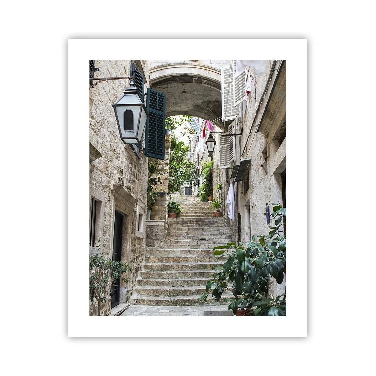 Poster - Eine bezaubernde Gasse - 40x50 cm