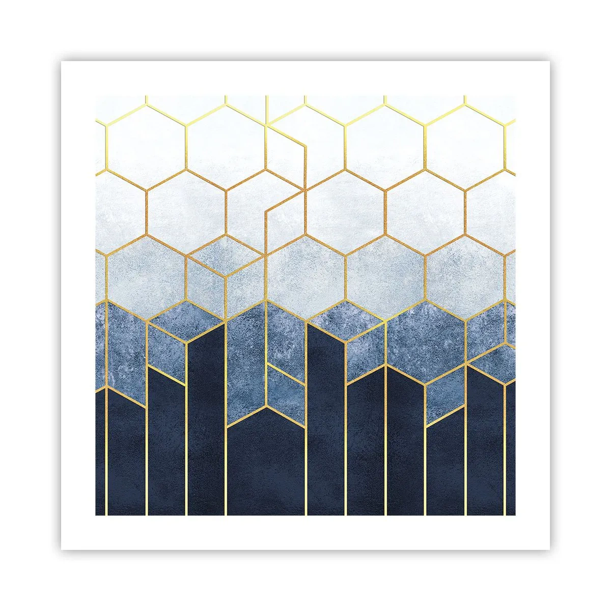 Poster - Komposition im synkopischen Rhythmus - 50x50 cm