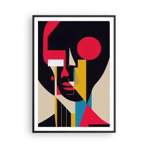 Poster in einem schwarzem Rahmen - Ihre innere Welt - 70x100 cm