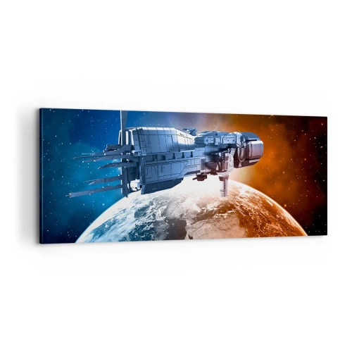 Bild auf Leinwand - Leinwandbild - Ein aufmerksamer Beobachter - 100x40 cm