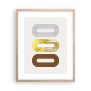 Poster in einem Rahmen aus heller Eiche - Oooh! - 40x50 cm