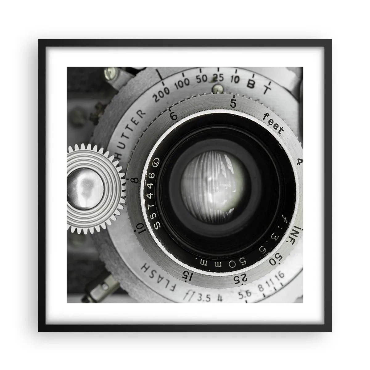 Poster in einem schwarzem Rahmen - Eine Story über Hollywood - 50x50 cm