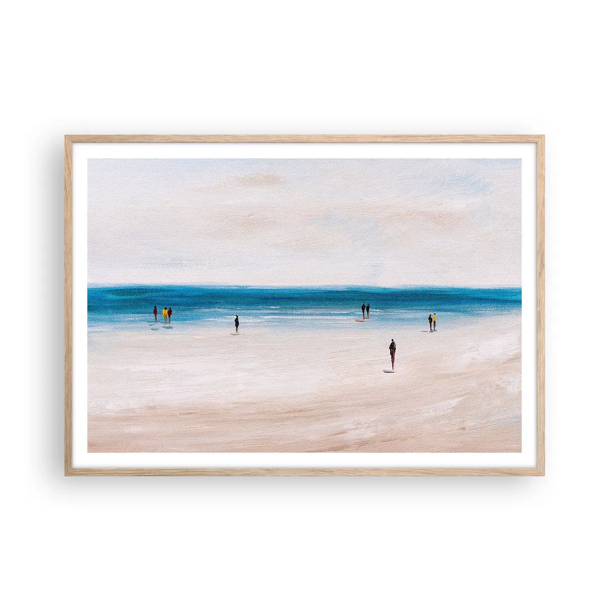 Poster in einem Rahmen aus heller Eiche - Natürliches Bedürfnis - 100x70 cm