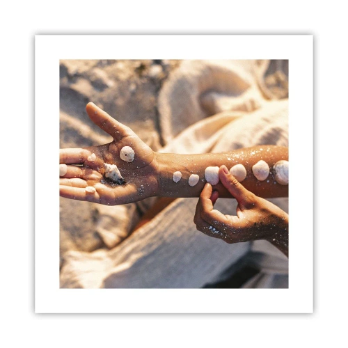 Poster - Schönheit an Ihren Fingerspitzen - 40x40 cm