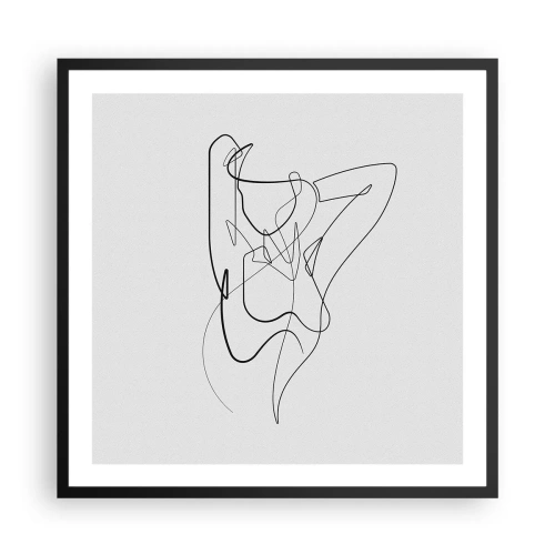 Poster in einem schwarzem Rahmen - So, wie du wirklich bist ... - 60x60 cm