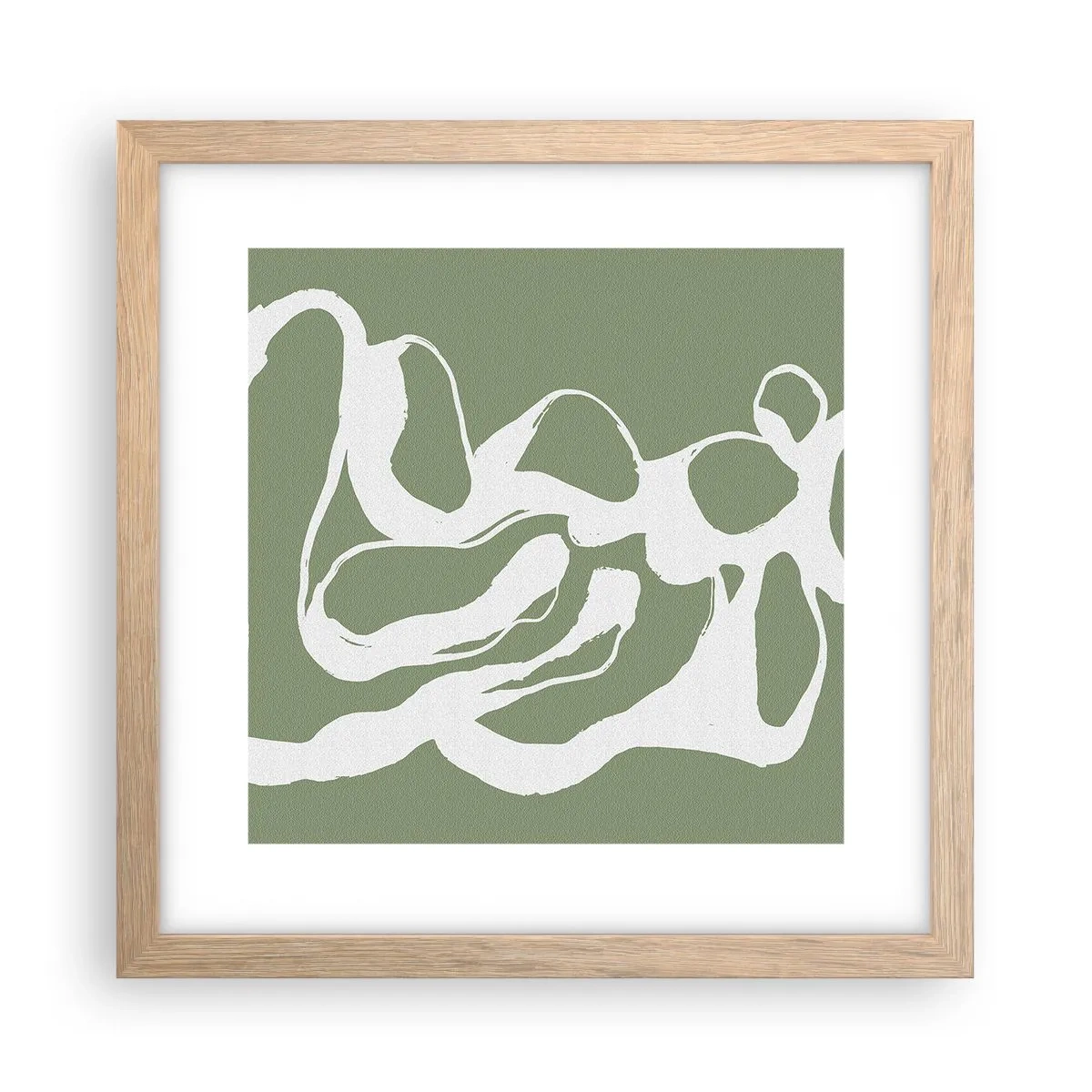 Poster in einem Rahmen aus heller Eiche - Ruf des Weltraums - 30x30 cm