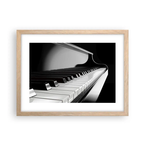 Poster in einem Rahmen aus heller Eiche - Harmonie von Formen und Farben - 40x30 cm