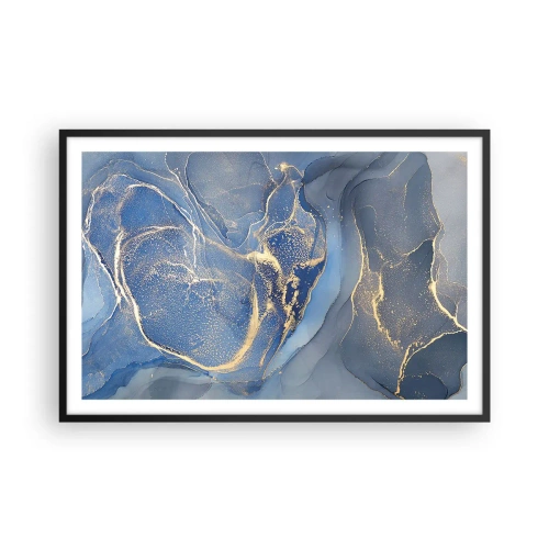 Poster in einem schwarzem Rahmen - Goldstaub - 91x61 cm