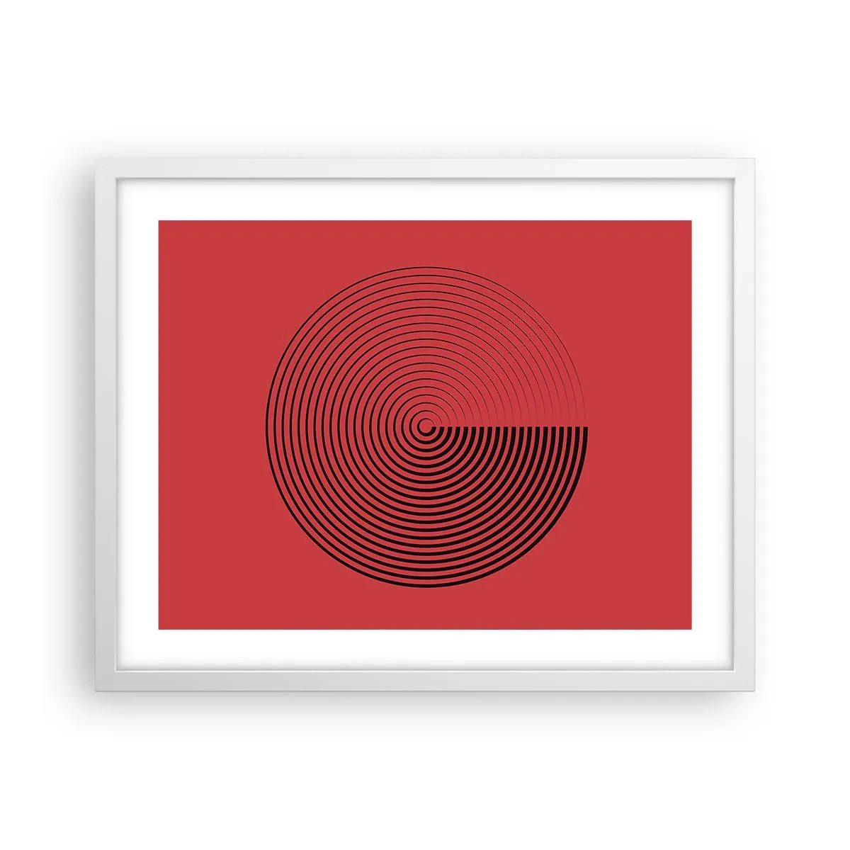 Poster in einem weißen Rahmen - Kreisbewegung - 50x40 cm