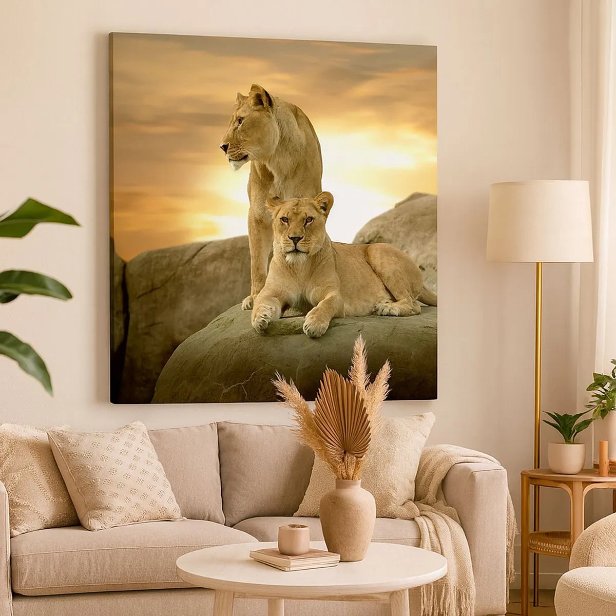 Bild auf Leinwand - Leinwandbild - Königliche Majestät - 30x30 cm