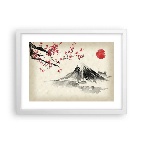 Poster in einem weißen Rahmen - Liebe Japan - 40x30 cm