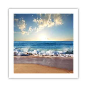 Poster - Bewegung und Stille zugleich - 50x50 cm