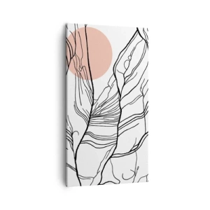 Bild auf Leinwand - Leinwandbild - In einem Netz aus Zweigen - 45x80 cm