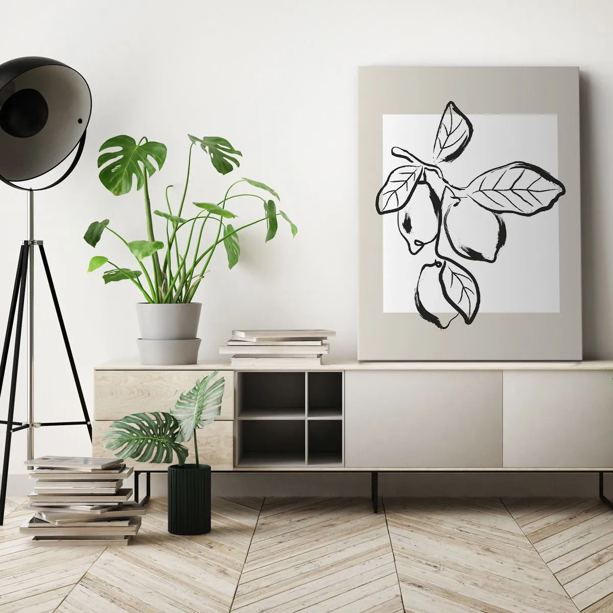 Bild auf Leinwand - Leinwandbild - Dort, wo Zitronen reifen… - 65x120 cm