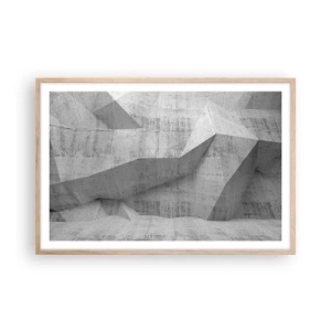 Poster in einem Rahmen aus heller Eiche - Eine echte Herausforderung - 91x61 cm