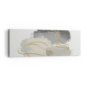 Bild auf Leinwand - Leinwandbild - Dauer und Bewegung - 90x30 cm