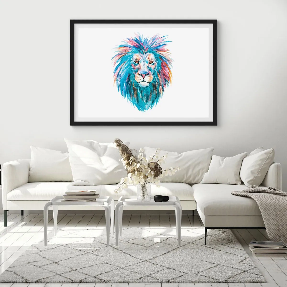 Poster in einem schwarzem Rahmen - Eine elektrisierende Aura - 50x40 cm