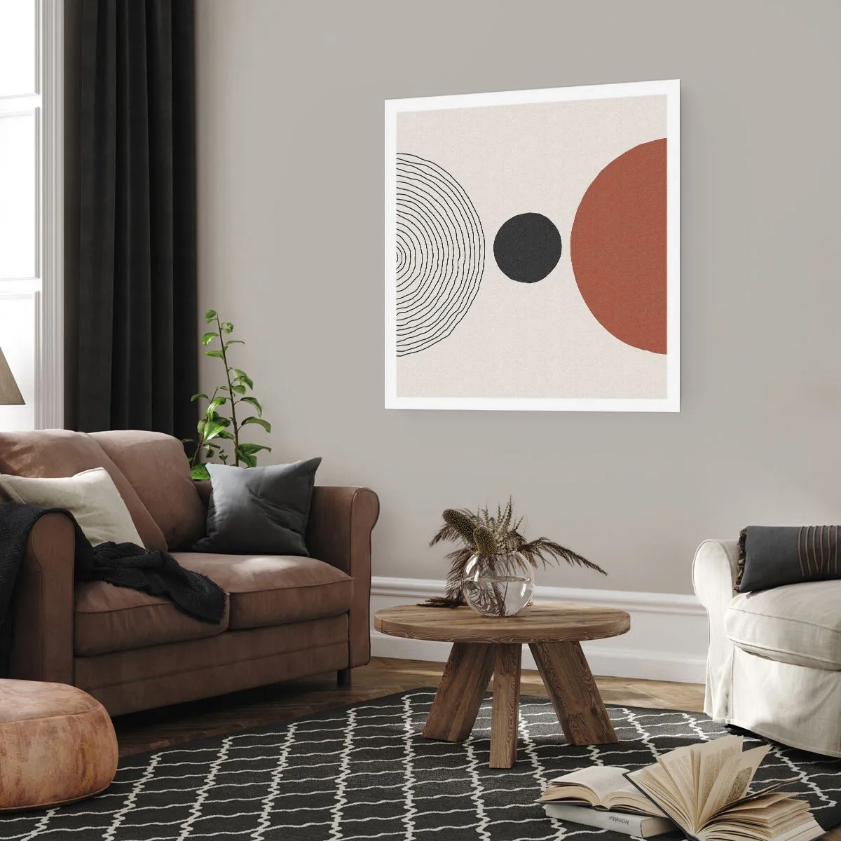 Poster - Das Zentrum der Aufmerksamkeit - 60x60 cm