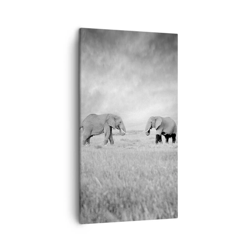 Bild auf Leinwand - Leinwandbild - Grau ist schön - 45x80 cm