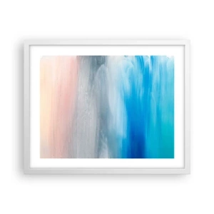 Poster in einem weißen Rahmen - Elemente: Luft - 50x40 cm