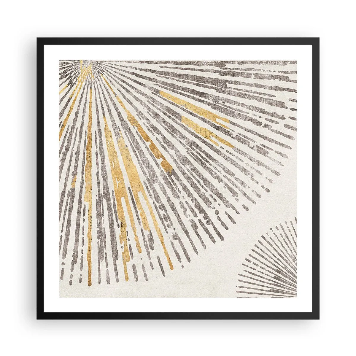 Poster in einem schwarzem Rahmen - Schönheit des Strahls - 60x60 cm