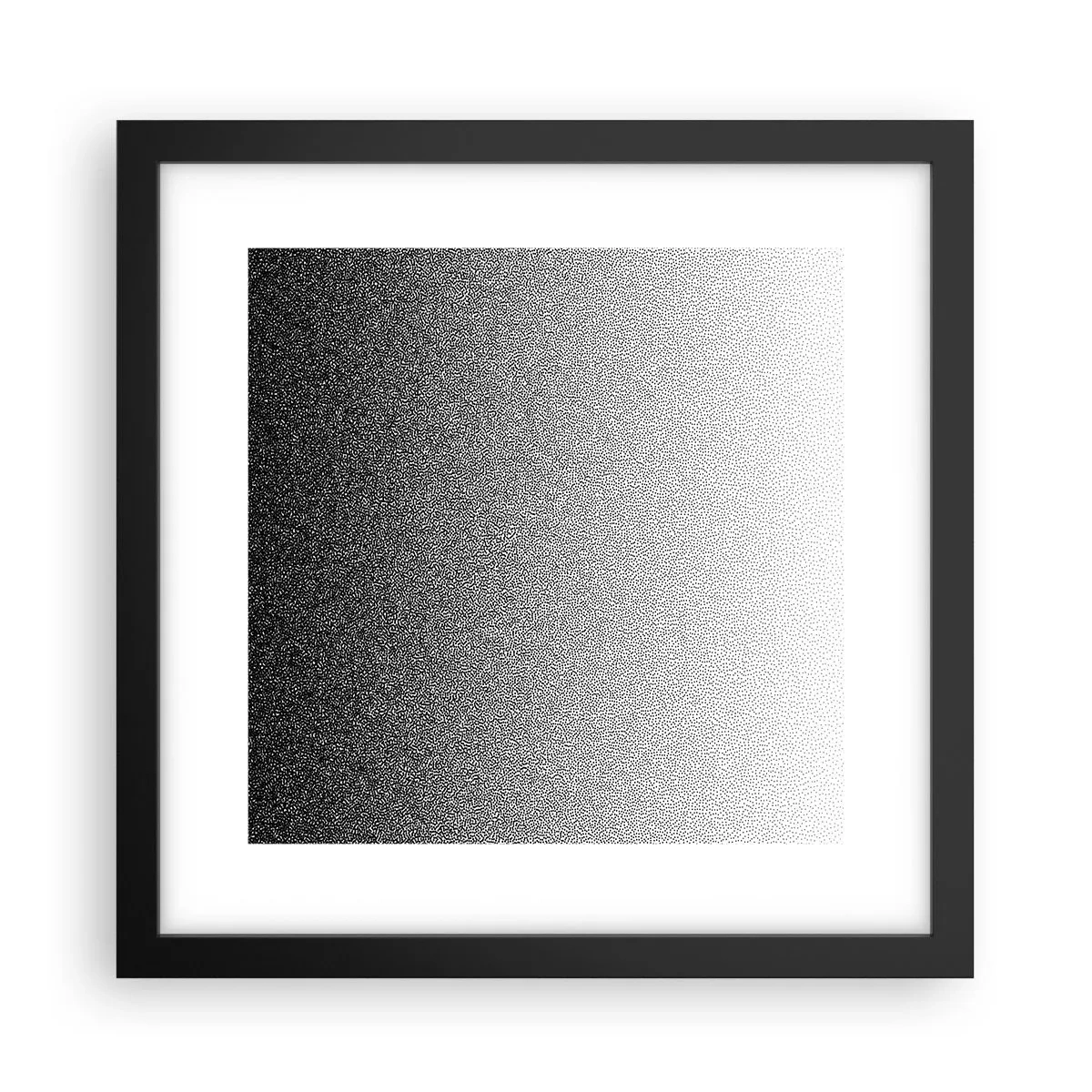 Poster in einem schwarzem Rahmen - Dem Licht entgegen - 30x30 cm