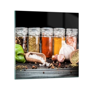 Glasbild - Bild auf glas - Für einen Geschmack des Lebens - 30x30 cm