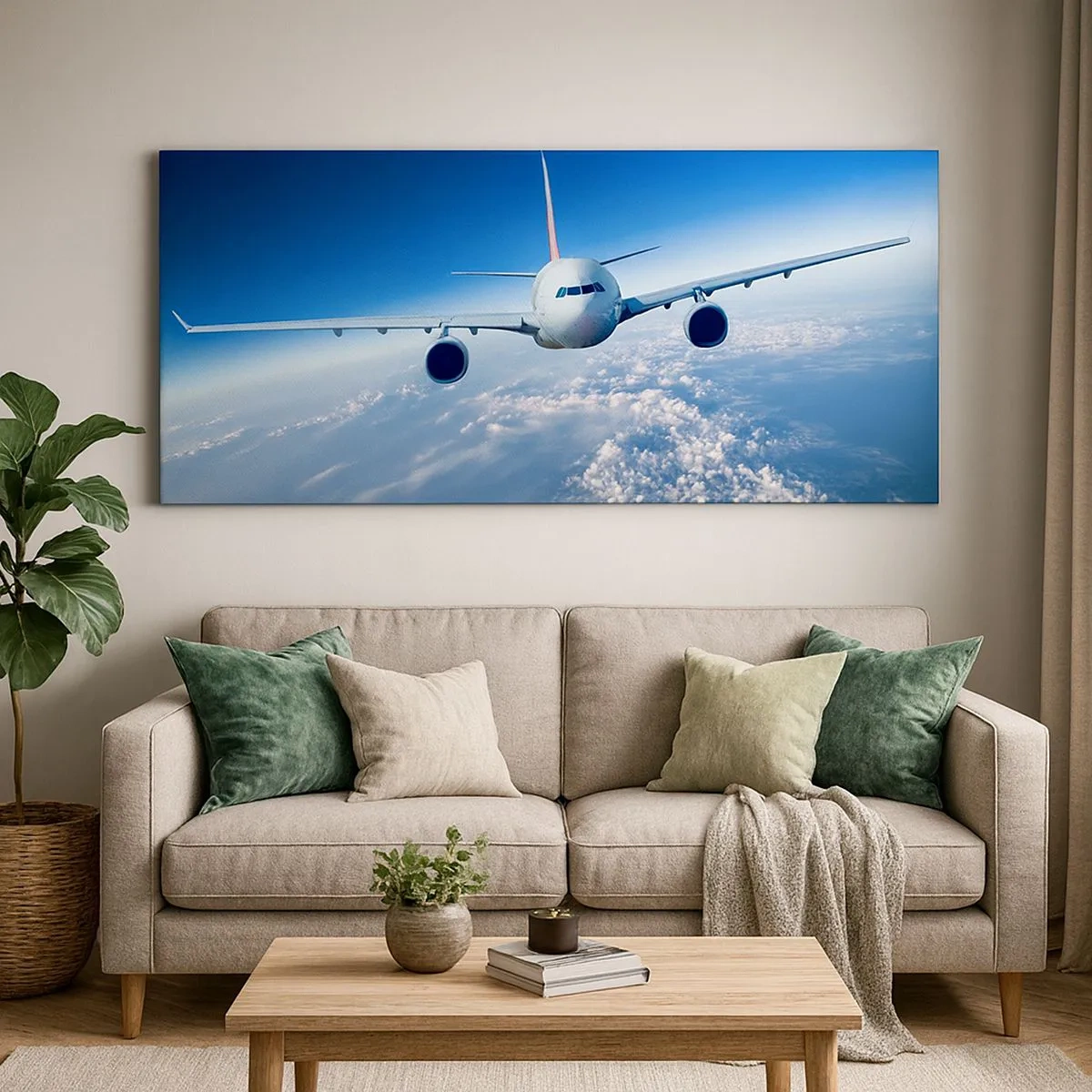 Bild auf Leinwand - Leinwandbild - Ich fliege, weil ich es kann - 100x40 cm