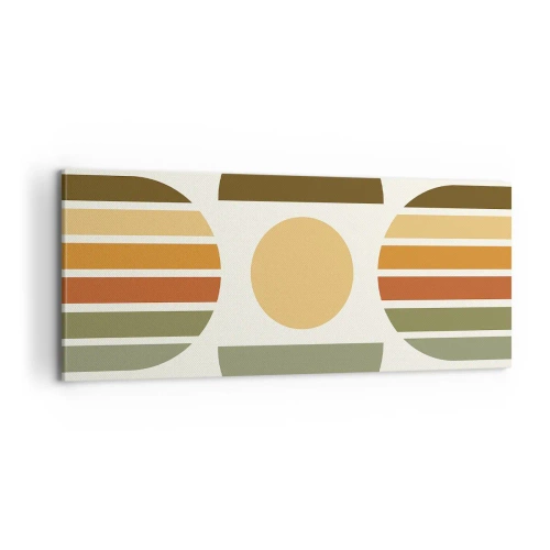 Bild auf Leinwand - Leinwandbild - In Erdtönen - 100x40 cm