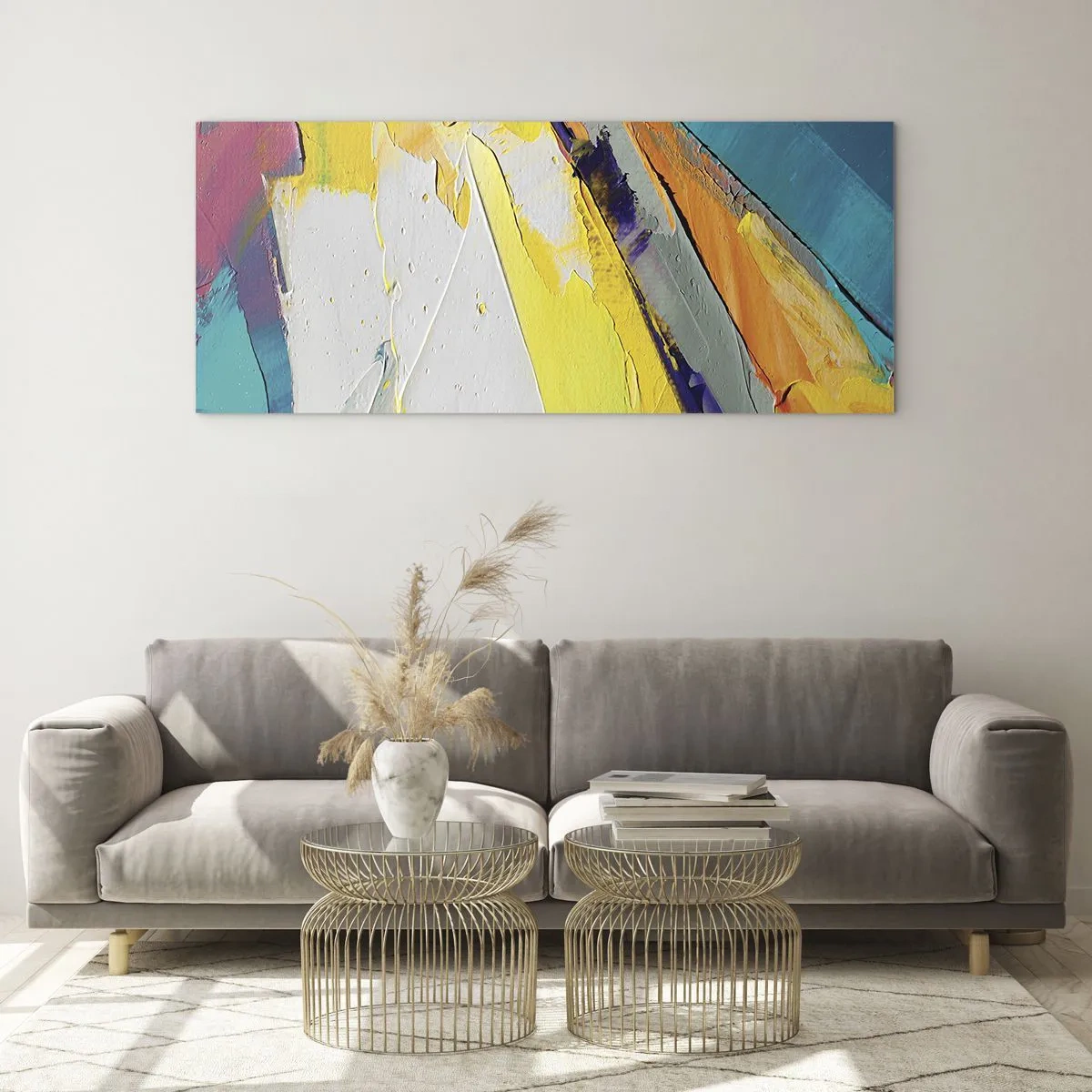 Glasbild - Bild auf glas - Die Anatomie des Lichts - 90x30 cm