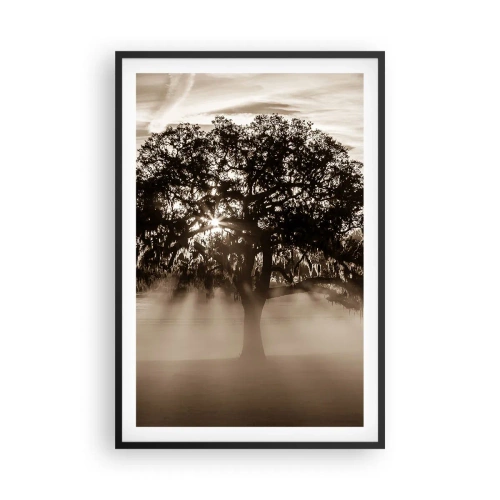 Poster in einem schwarzem Rahmen - Baum der guten Nachrichten - 61x91 cm