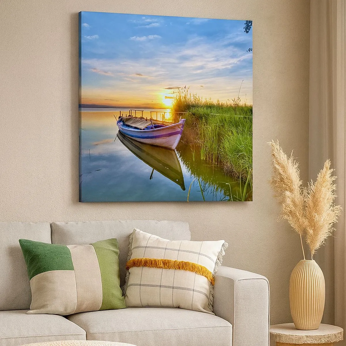 Bild auf Leinwand - Leinwandbild - Bucht erfüllter Träume - 30x30 cm