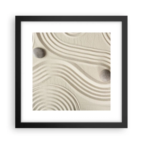 Poster in einem schwarzem Rahmen - Ein Hauch von Wärme - 30x30 cm