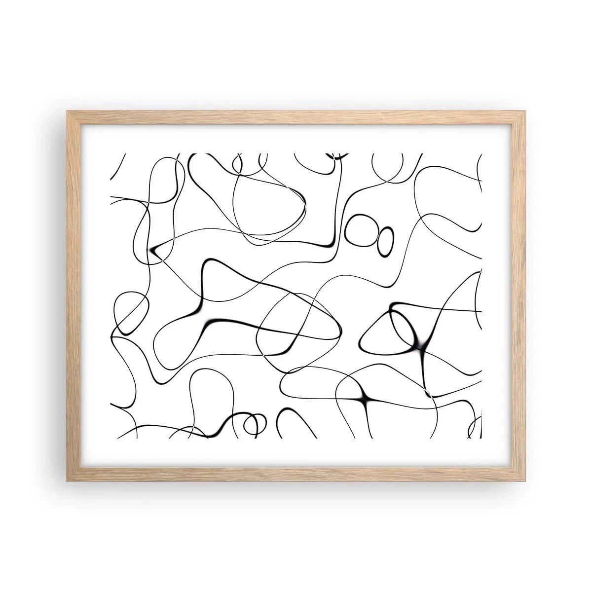 Poster in einem Rahmen aus heller Eiche - Lebenswege, Wechselfälle - 50x40 cm