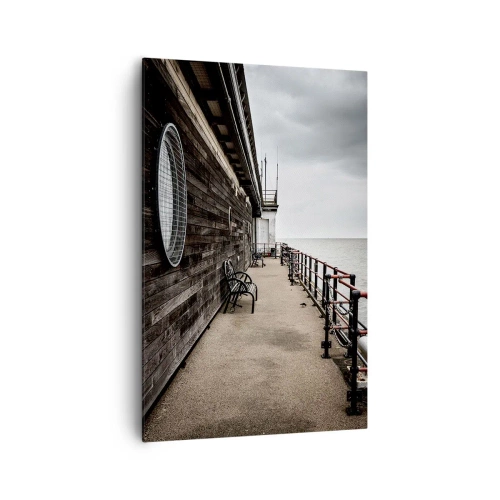 Bild auf Leinwand - Leinwandbild - Die Zeit blieb stehen - 80x120 cm