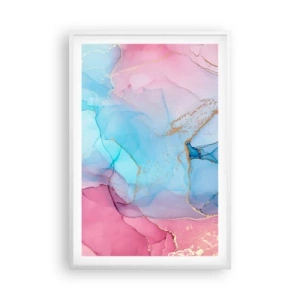 Poster in einem weißen Rahmen - Begegnung und Durchdringung - 61x91 cm