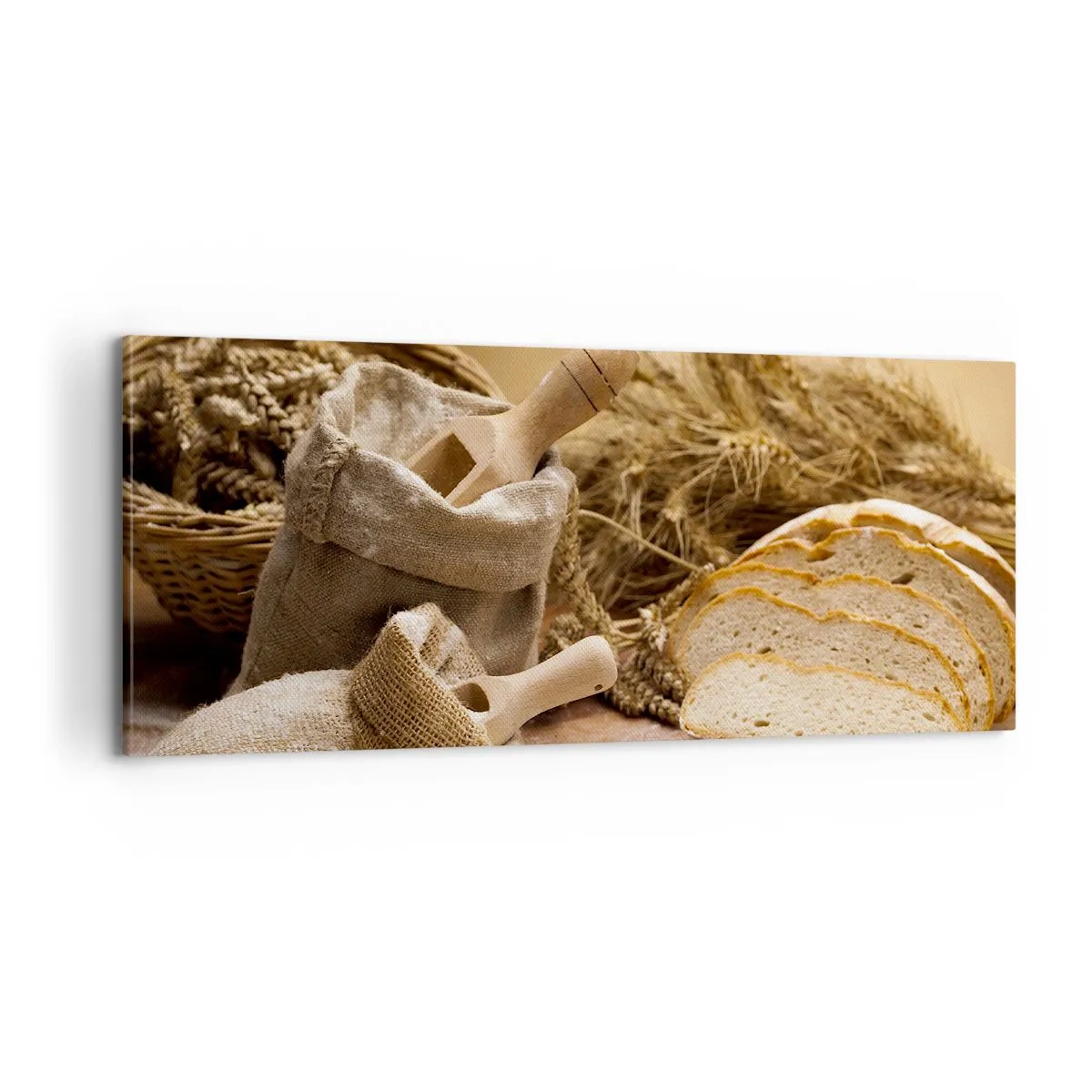 Bild auf Leinwand - Leinwandbild - Wie mit einem Messer geschnitten - 100x40 cm