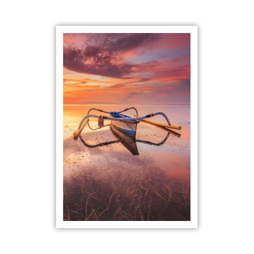 Poster - Die Ruhe eines tropischen Abends - 70x100 cm