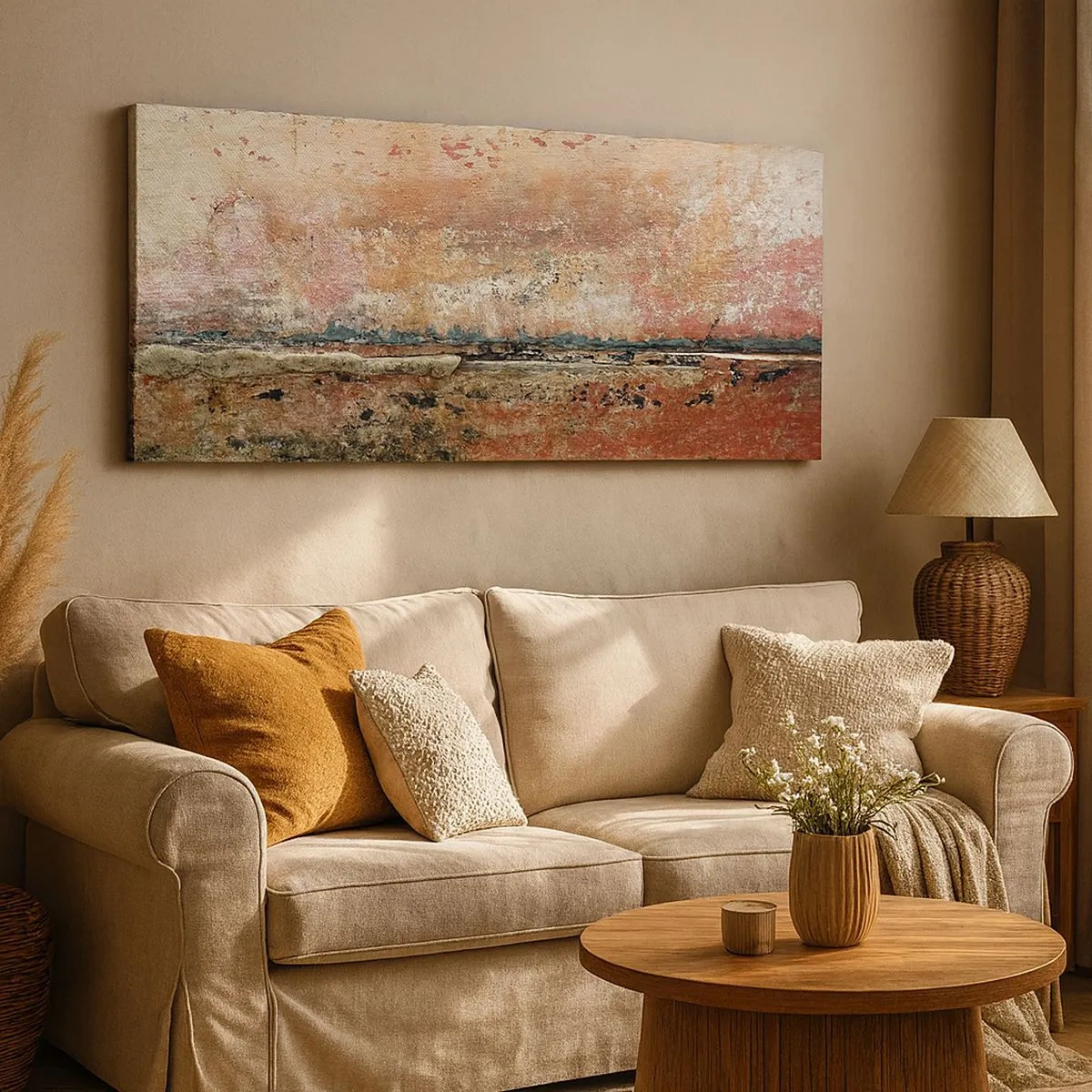 Bild auf Leinwand - Leinwandbild - Vielleicht liegt es am Meer - 100x40 cm