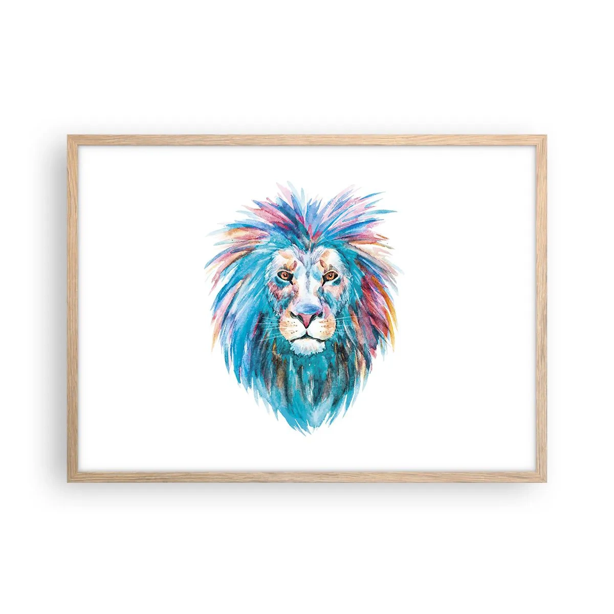 Poster in einem Rahmen aus heller Eiche - Eine elektrisierende Aura - 70x50 cm