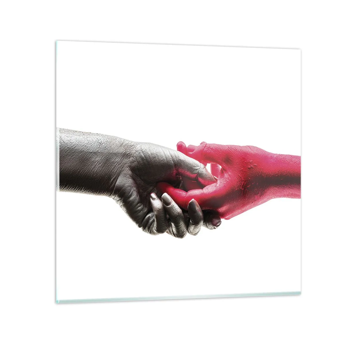 Glasbild - Bild auf glas - Gemeinsam, obwohl anders - 60x60 cm
