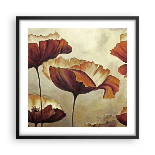 Poster in einem schwarzem Rahmen - Weideland - 50x50 cm