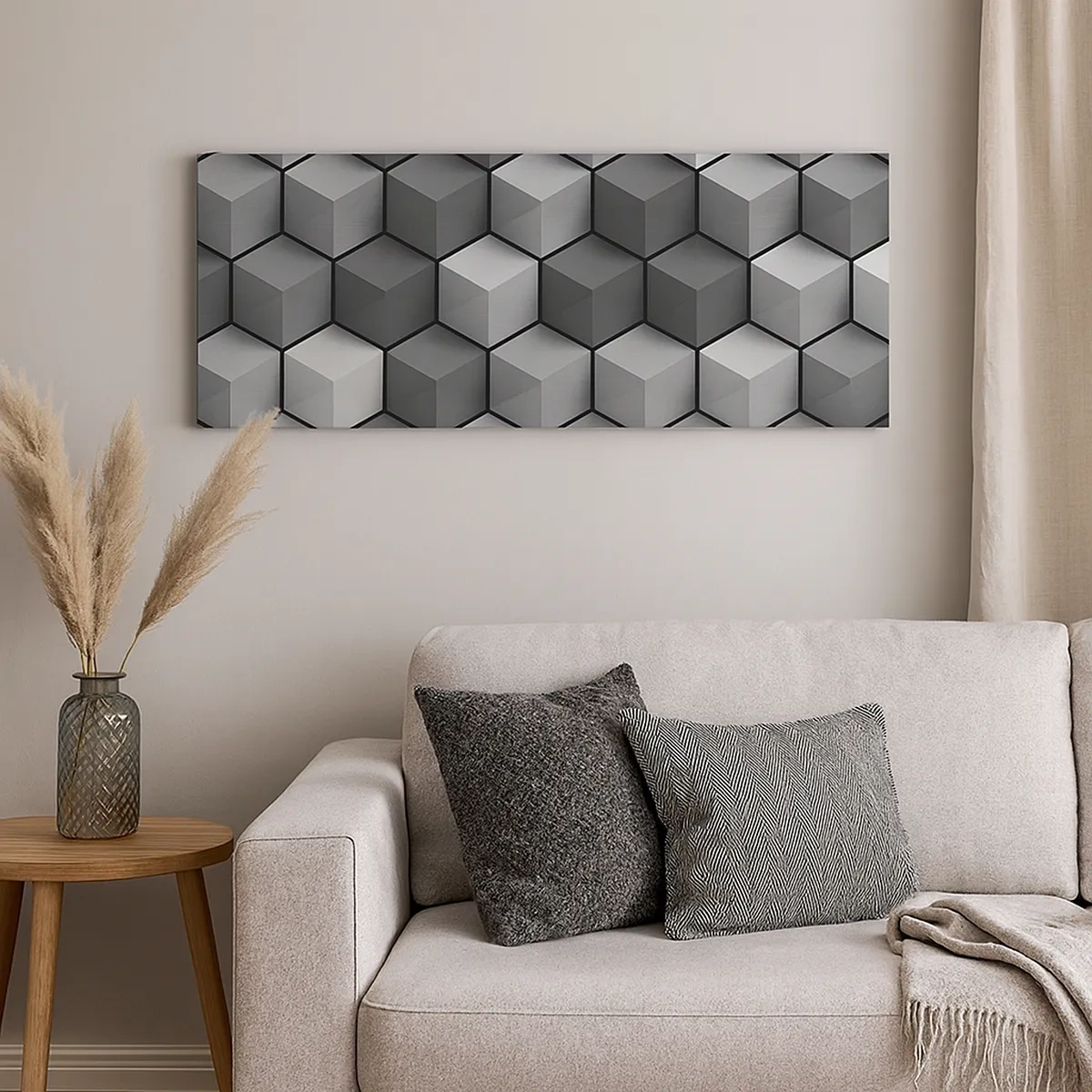 Bild auf Leinwand - Leinwandbild - Kubistisches Puzzle - 30x30 cm