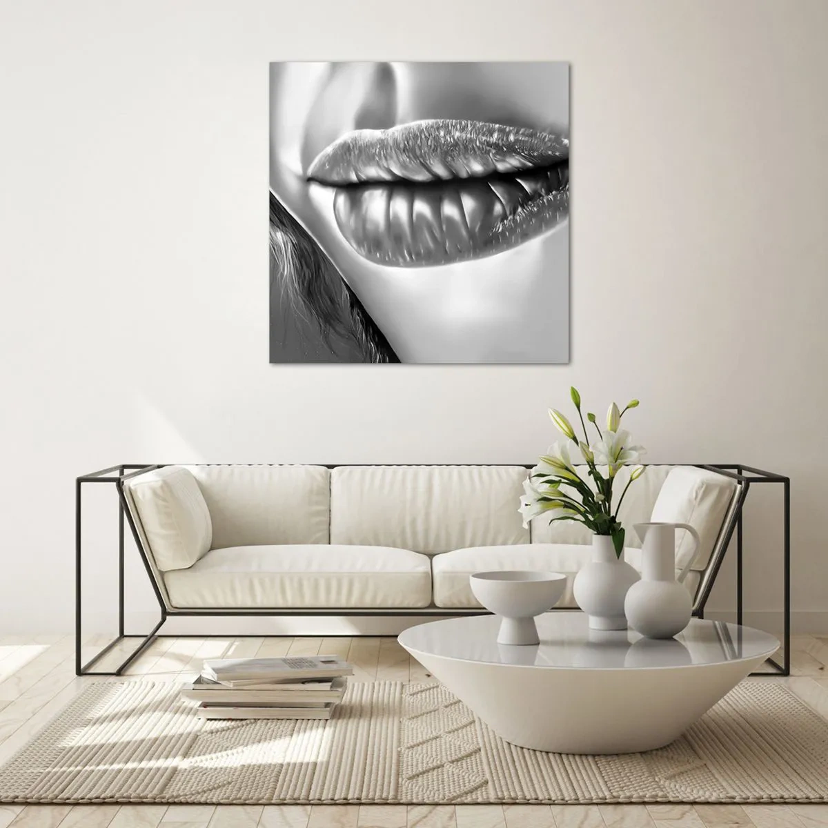 Glasbild - Bild auf glas - Ich weiß, was du denkst… - 50x50 cm