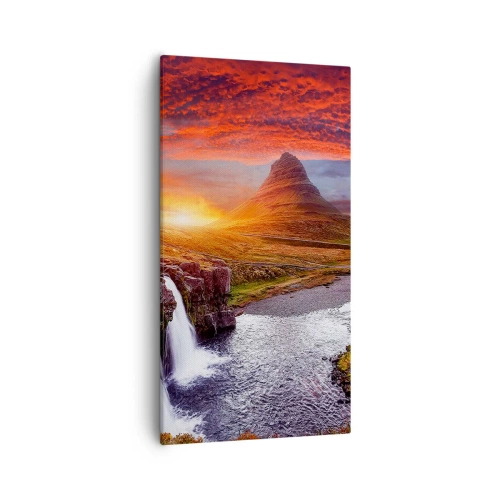 Bild auf Leinwand - Leinwandbild - Ein Blick auf Mittelerde - 55x100 cm