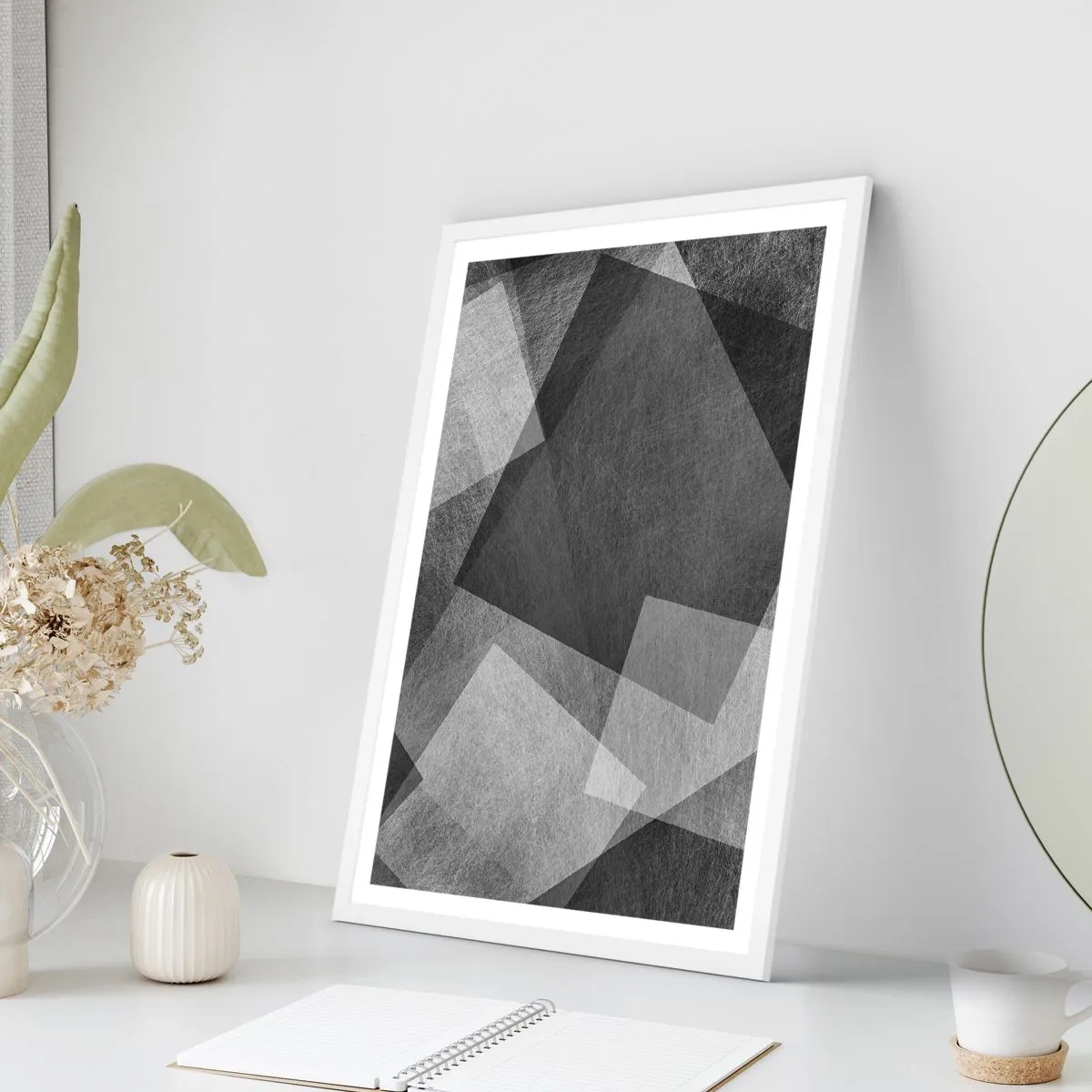 Poster in einem weißen Rahmen - Das ewige Symbol für Beständigkeit und Ordnung - 40x50 cm