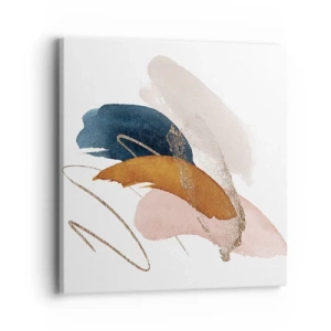 Bild auf Leinwand - Leinwandbild - Geflügelte Komposition - 40x40 cm