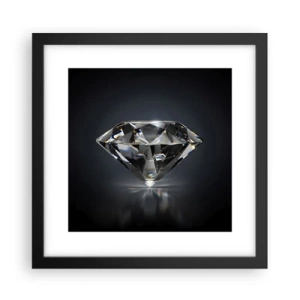 Poster in einem schwarzem Rahmen - Beste Freundin - 30x30 cm