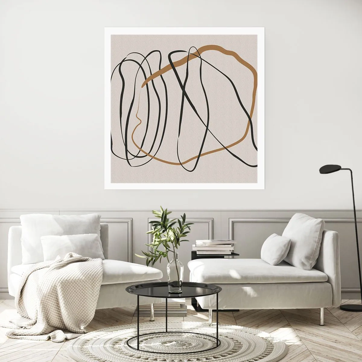 Poster - Komposition – Looptanz - 60x60 cm