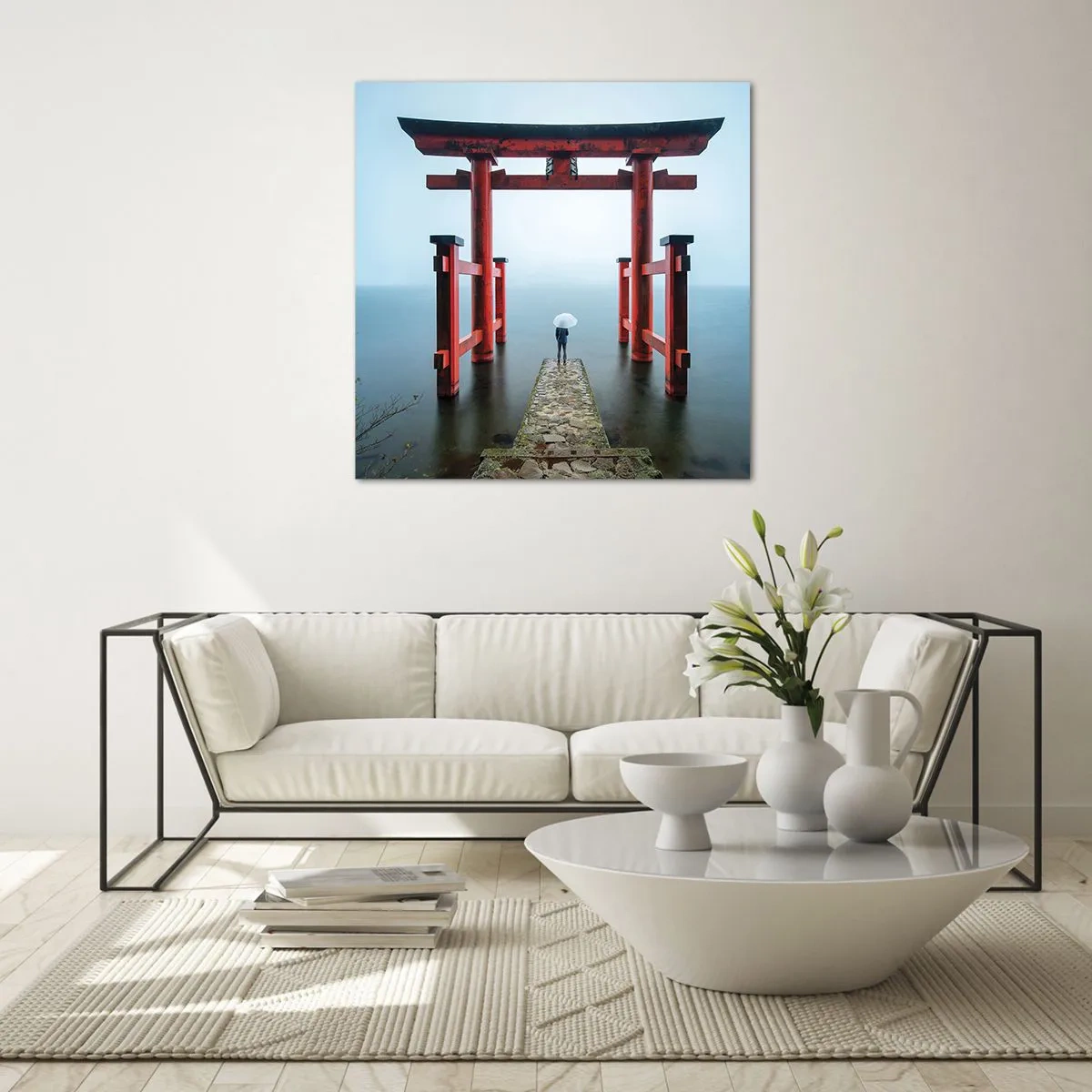 Glasbild - Bild auf glas - Japanische Träumerei - 30x30 cm
